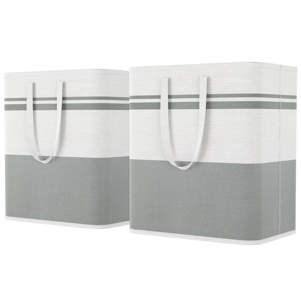 Lifewit 2-Pack 80L Waterproof Collapsible Laundry Basket with Carrying Handle