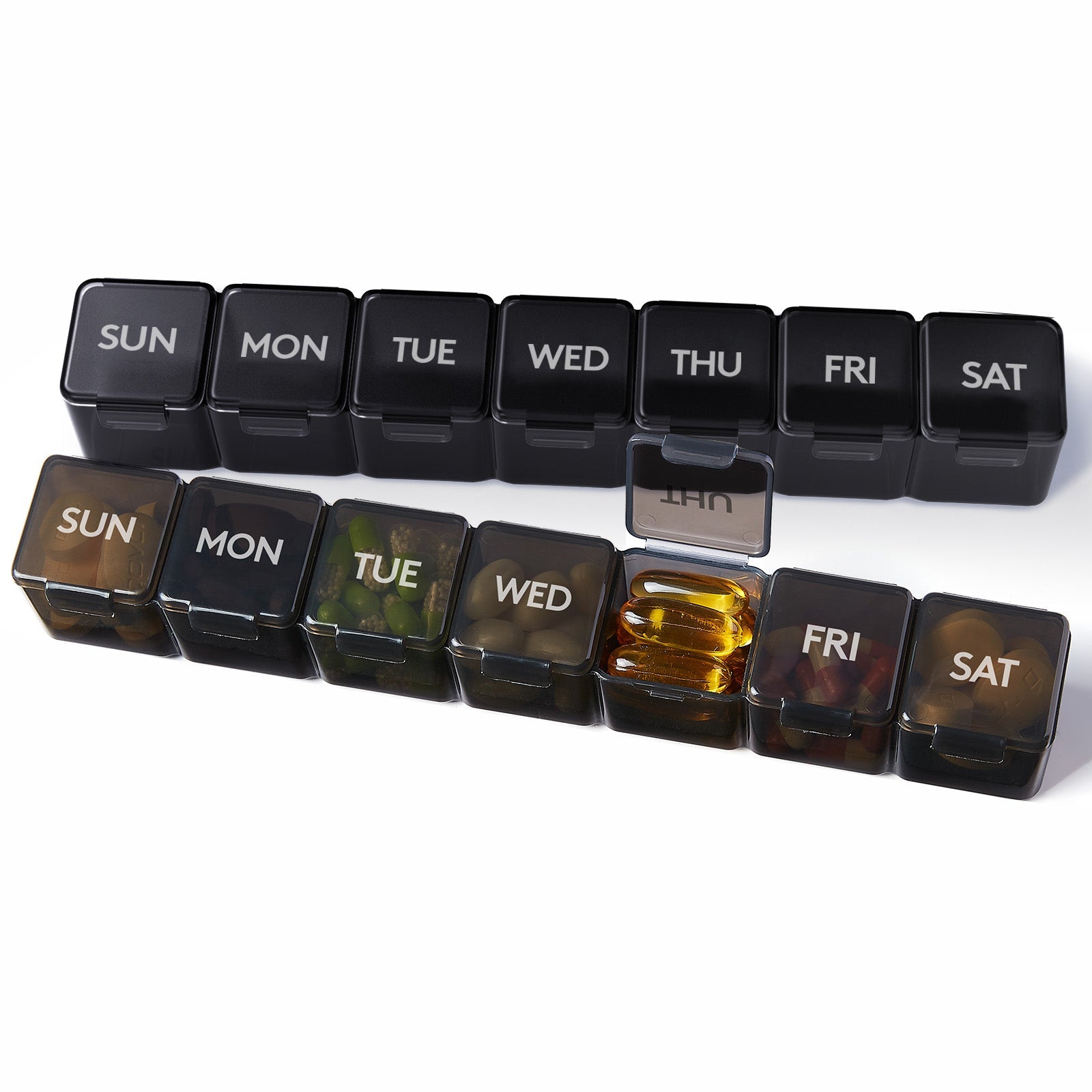 Lifewit Monthly Pill Organizer, 28 Day Pill Box, 4 Weeks One Month Pill Case