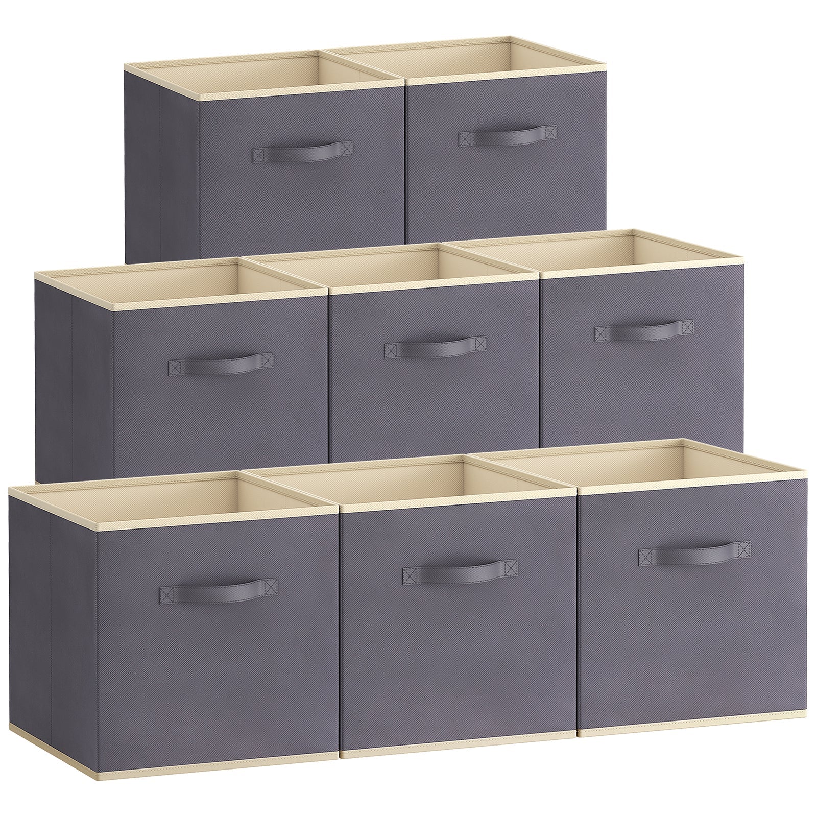 Lifewit Collapsable Fabric Cube Storage Bins, 13/11 Inches, 8 Packs