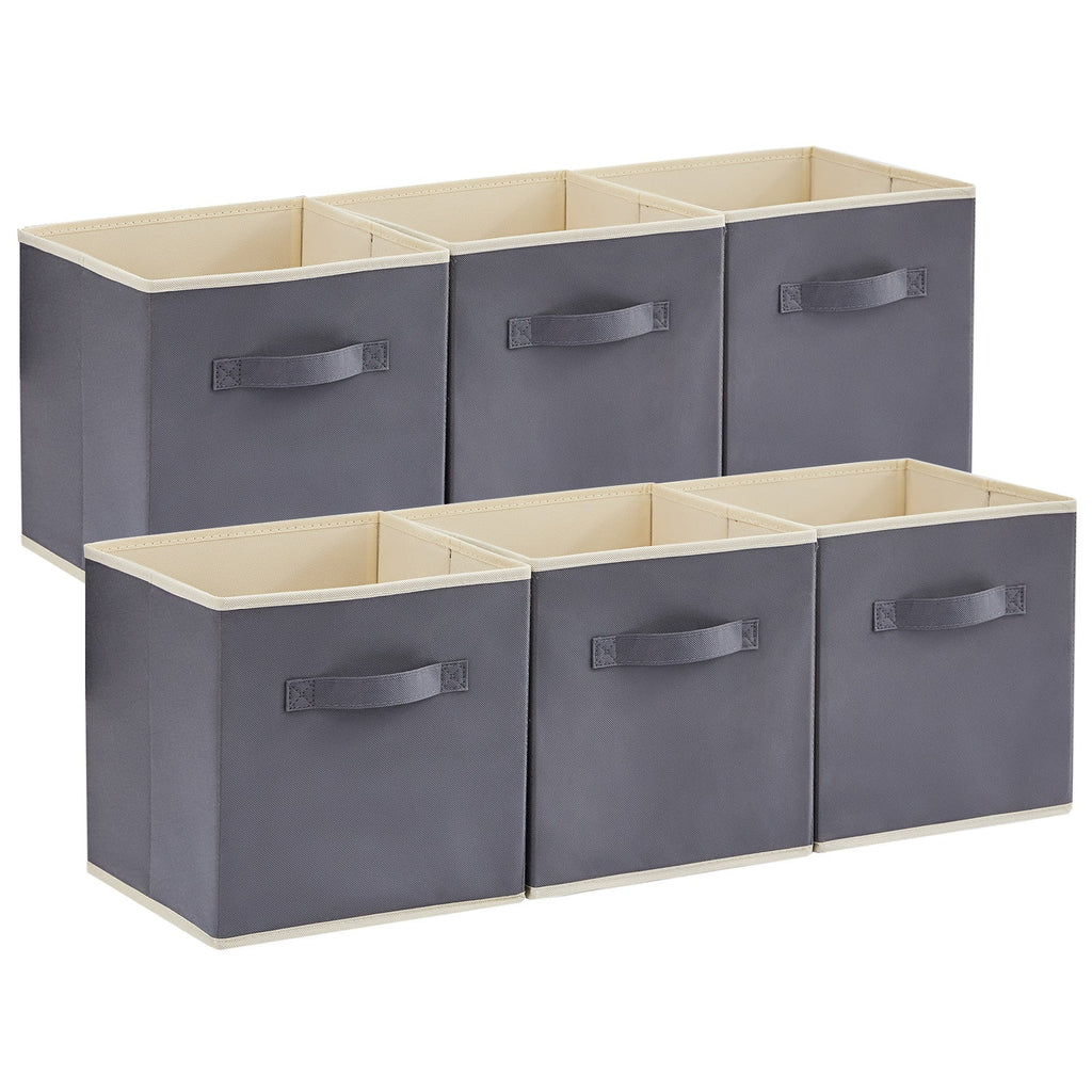 Lifewit Collapsable Fabric Cube Storage Bins, 13/11 Inches, 6 Packs