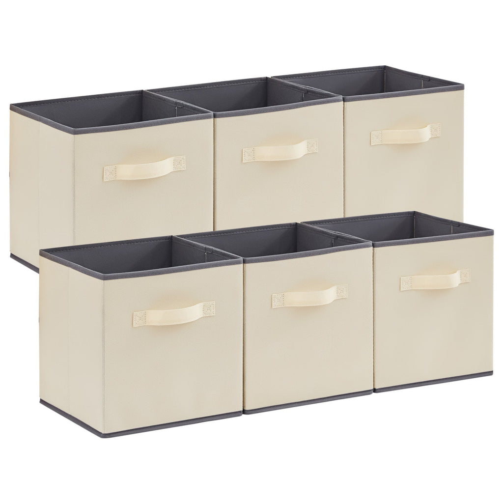 Lifewit Collapsable Fabric Cube Storage Bins, 13/11 Inches, 6 Packs