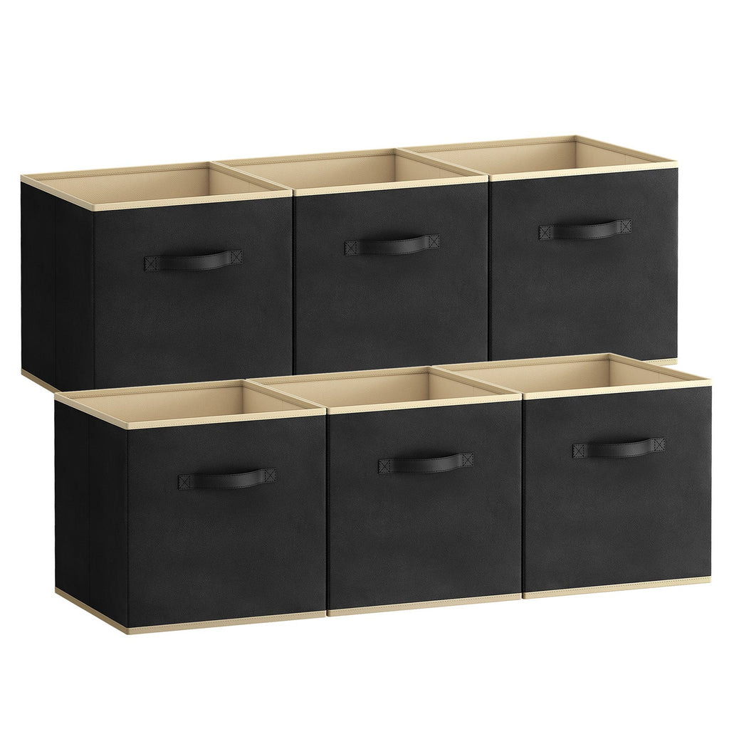 Lifewit Collapsable Fabric Cube Storage Bins, 13/11 Inches, 6 Packs