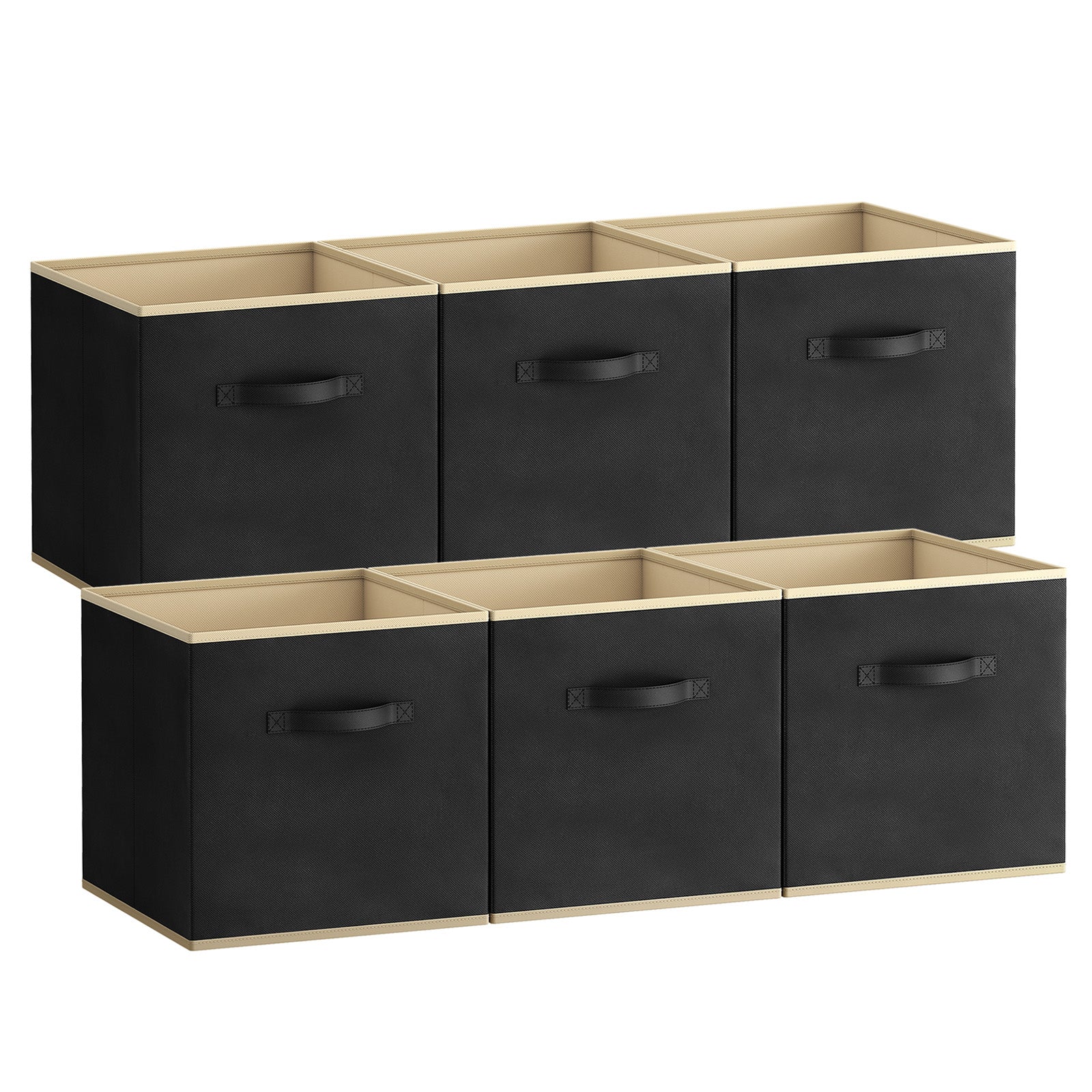 Lifewit Collapsable Fabric Cube Storage Bins, 13/11 Inches, 6 Packs