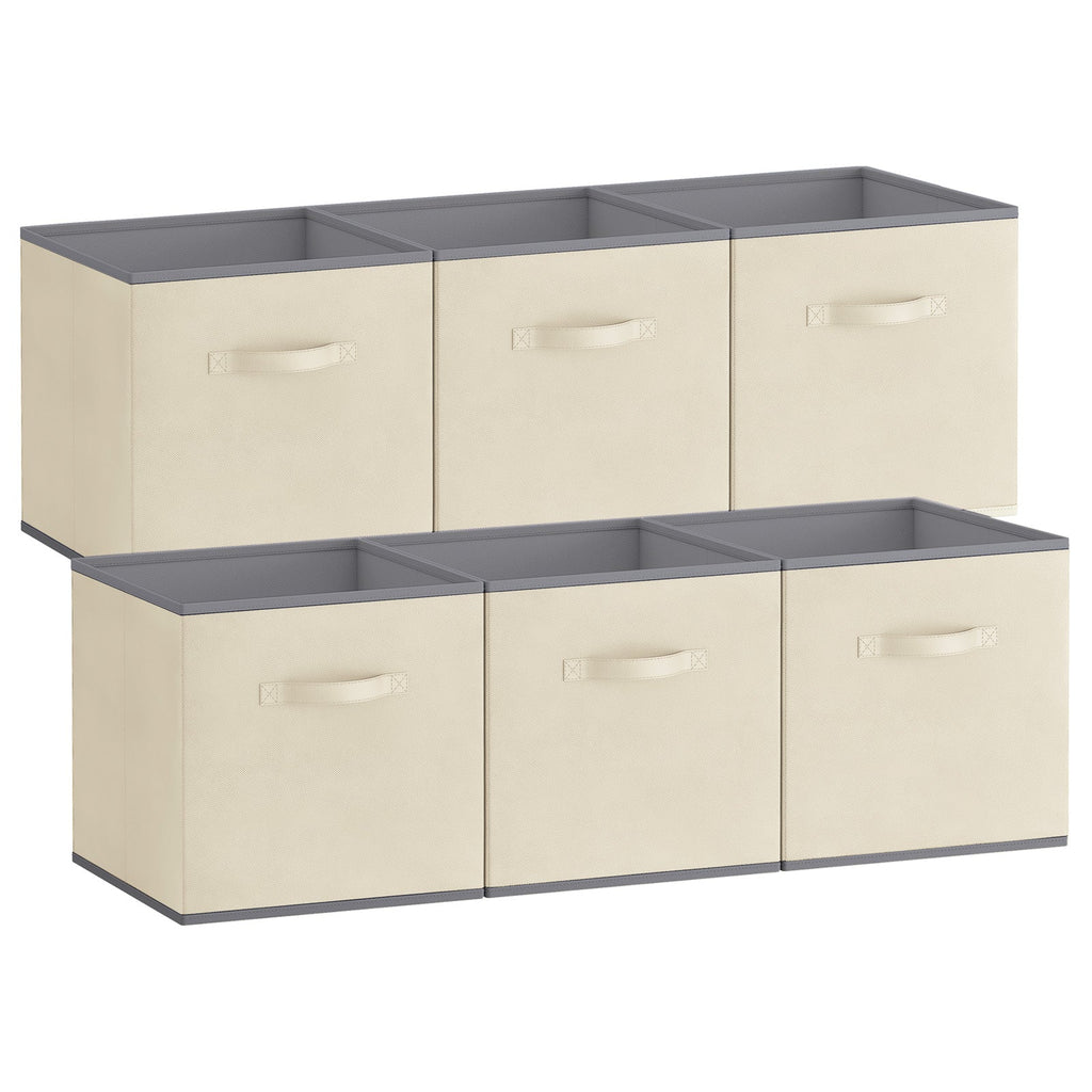 Lifewit Collapsable Fabric Cube Storage Bins, 13/11 Inches, 6 Packs
