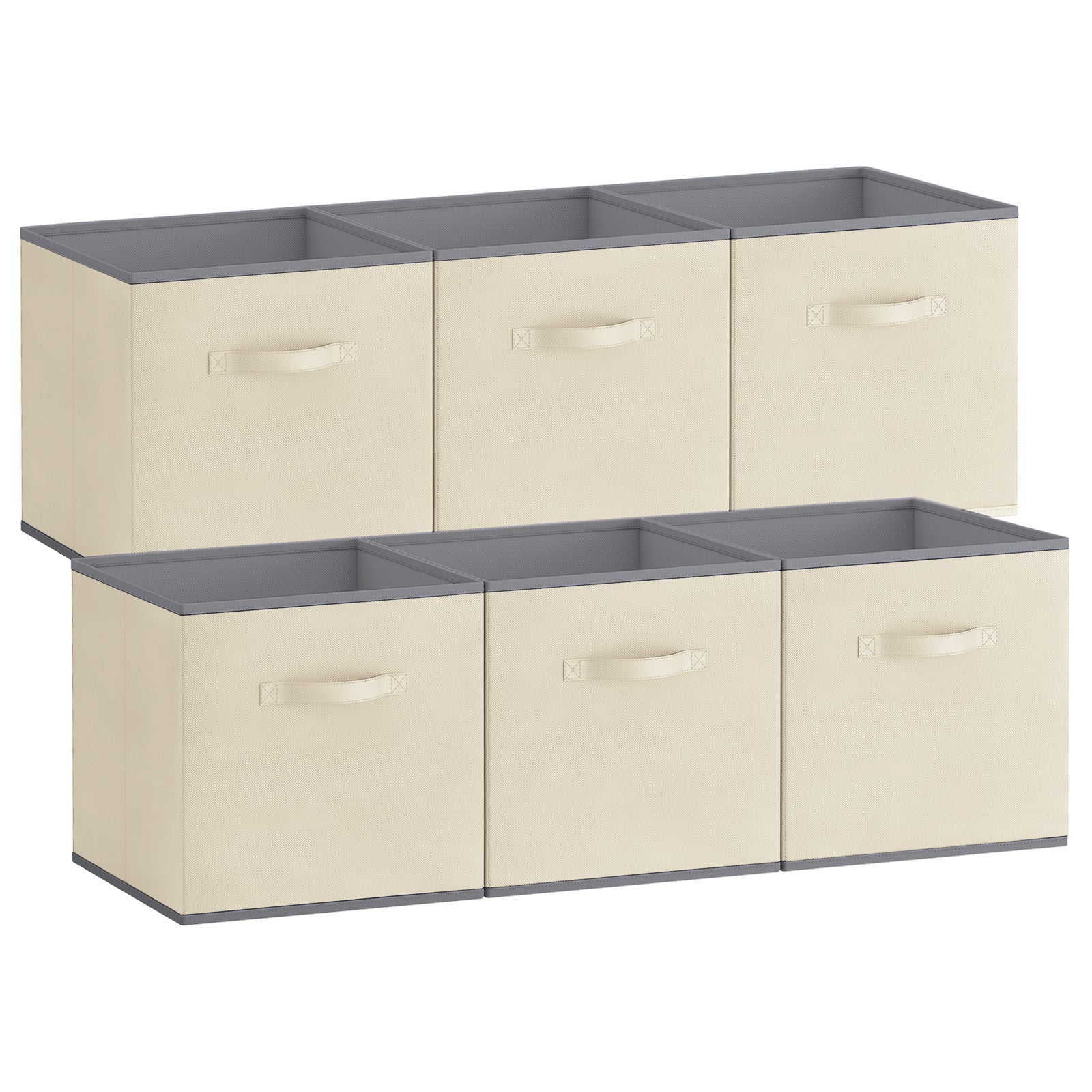 Lifewit Collapsable Fabric Cube Storage Bins, 13/11 Inches, 6 Packs