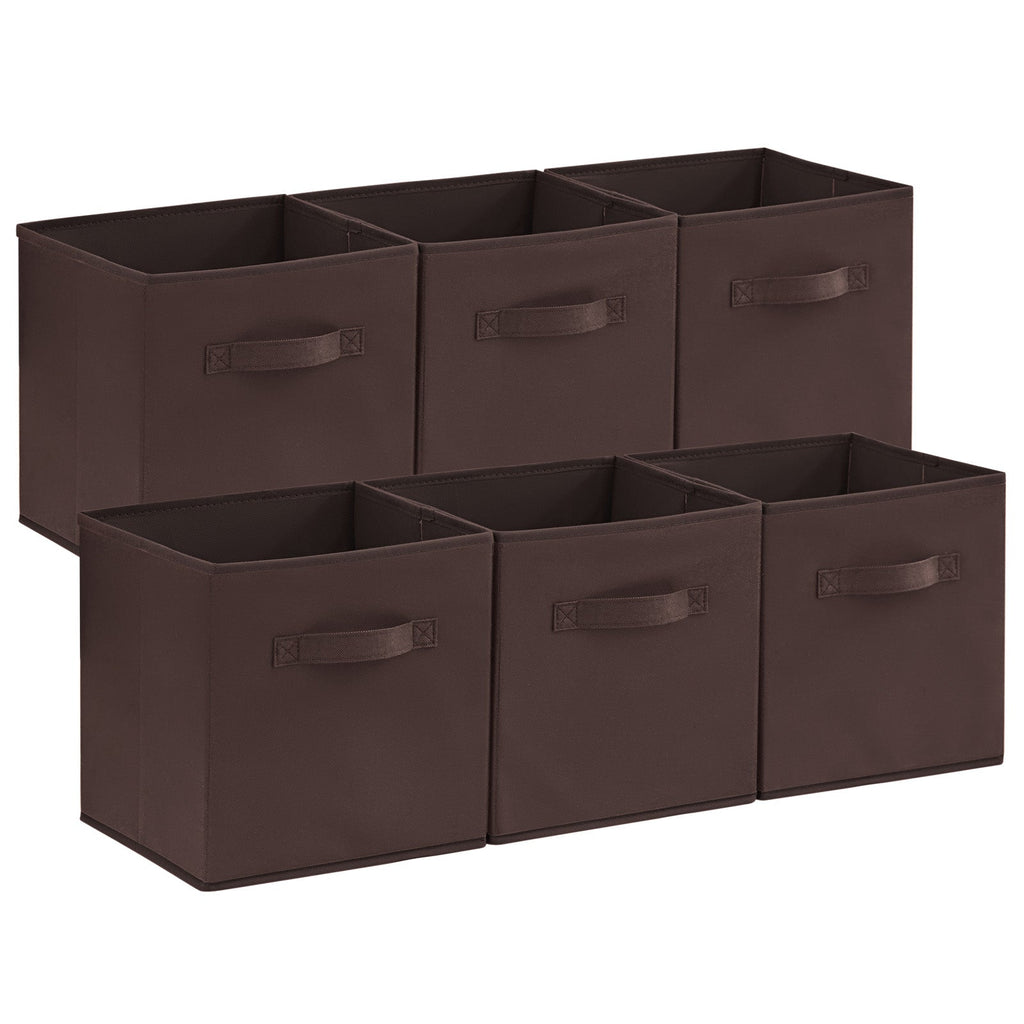 Lifewit Collapsable Fabric Cube Storage Bins, 13/11 Inches, 6 Packs
