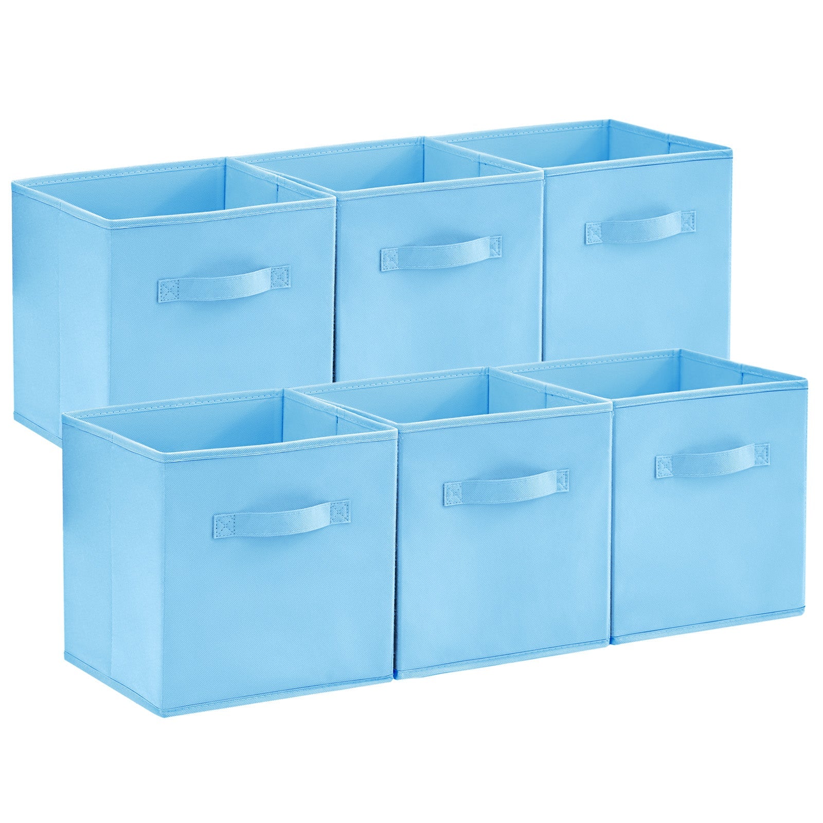 Lifewit Collapsable Fabric Cube Storage Bins, 13/11 Inches, 6 Packs