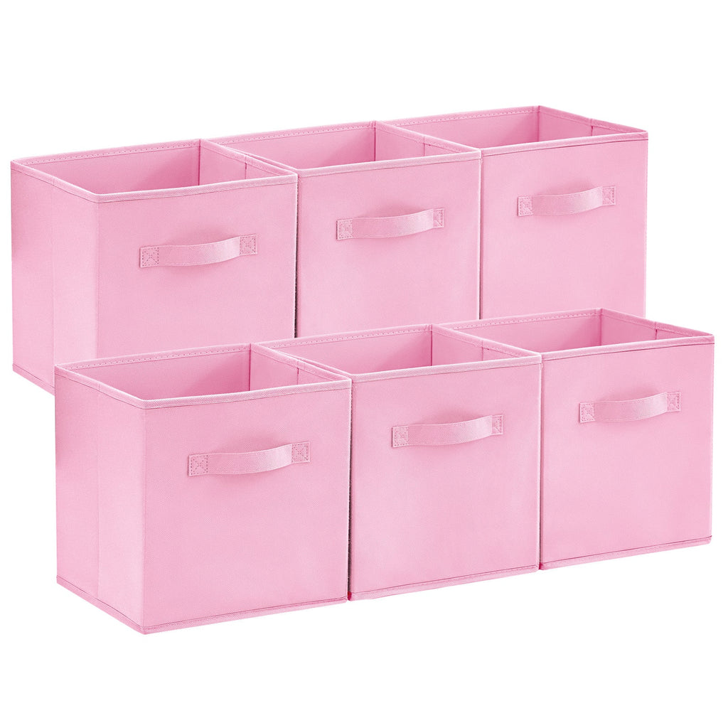 Lifewit Collapsable Fabric Cube Storage Bins, 13/11 Inches, 6 Packs