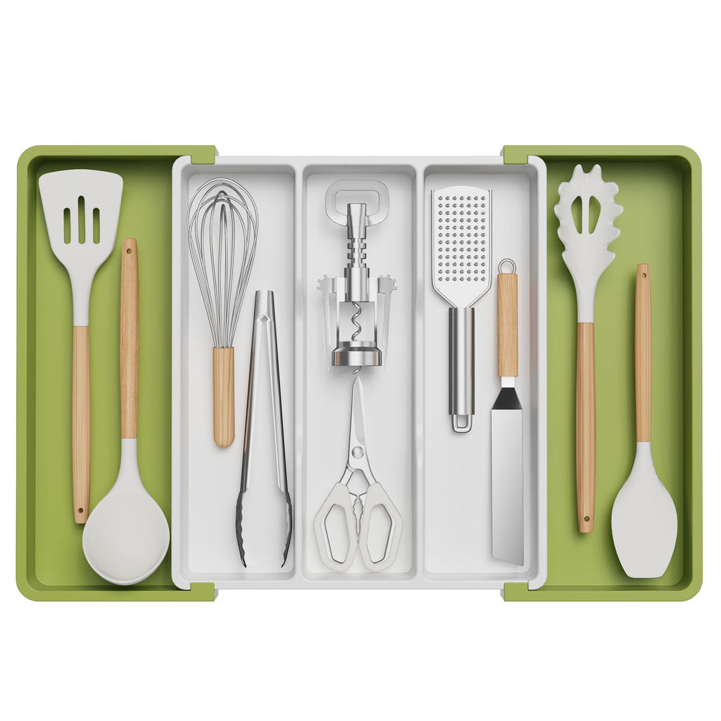 Lifewit best utensil drawer organizer, plastic storage dividers