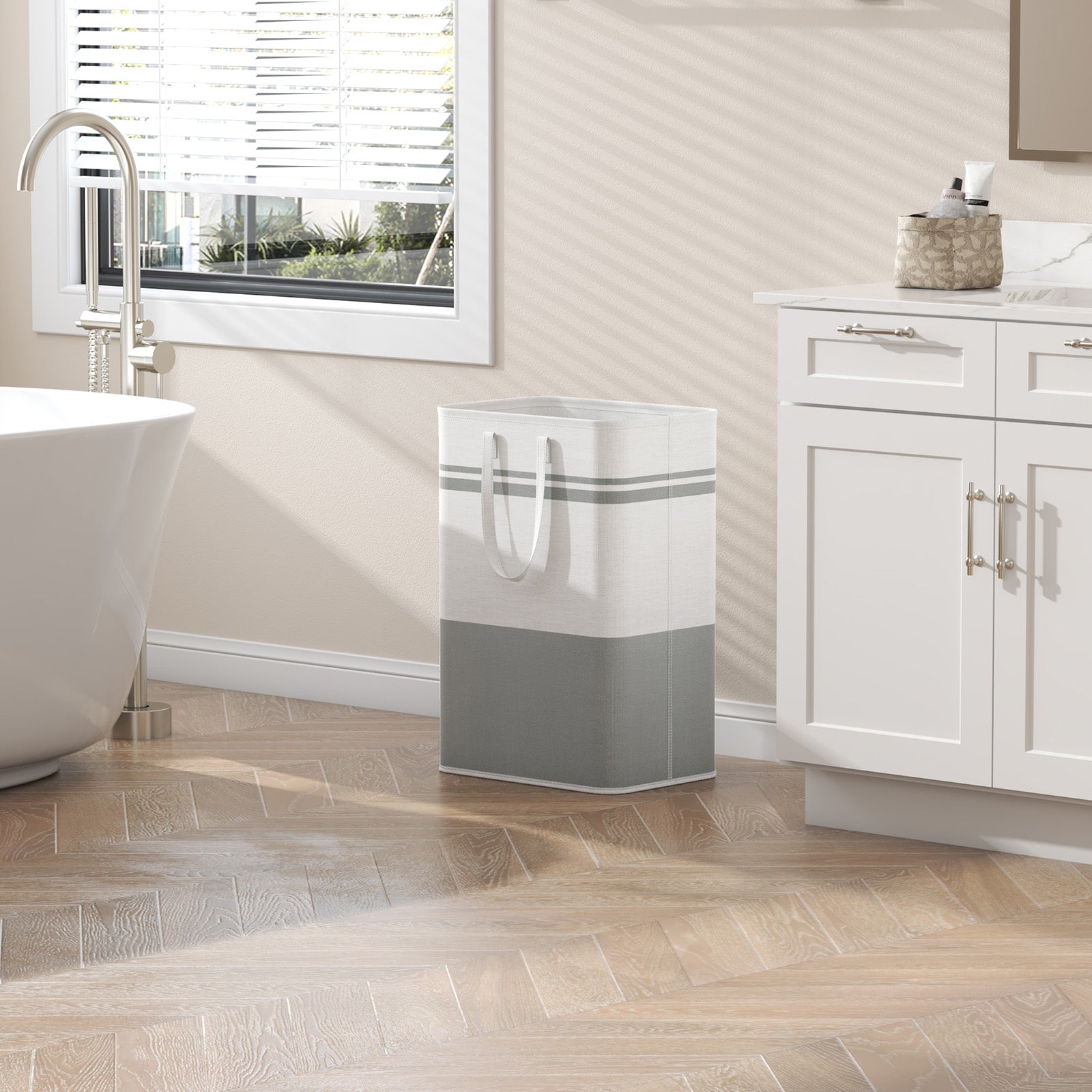 Lifewit 2-Pack 80L Waterproof Collapsible Laundry Basket with Carrying Handle