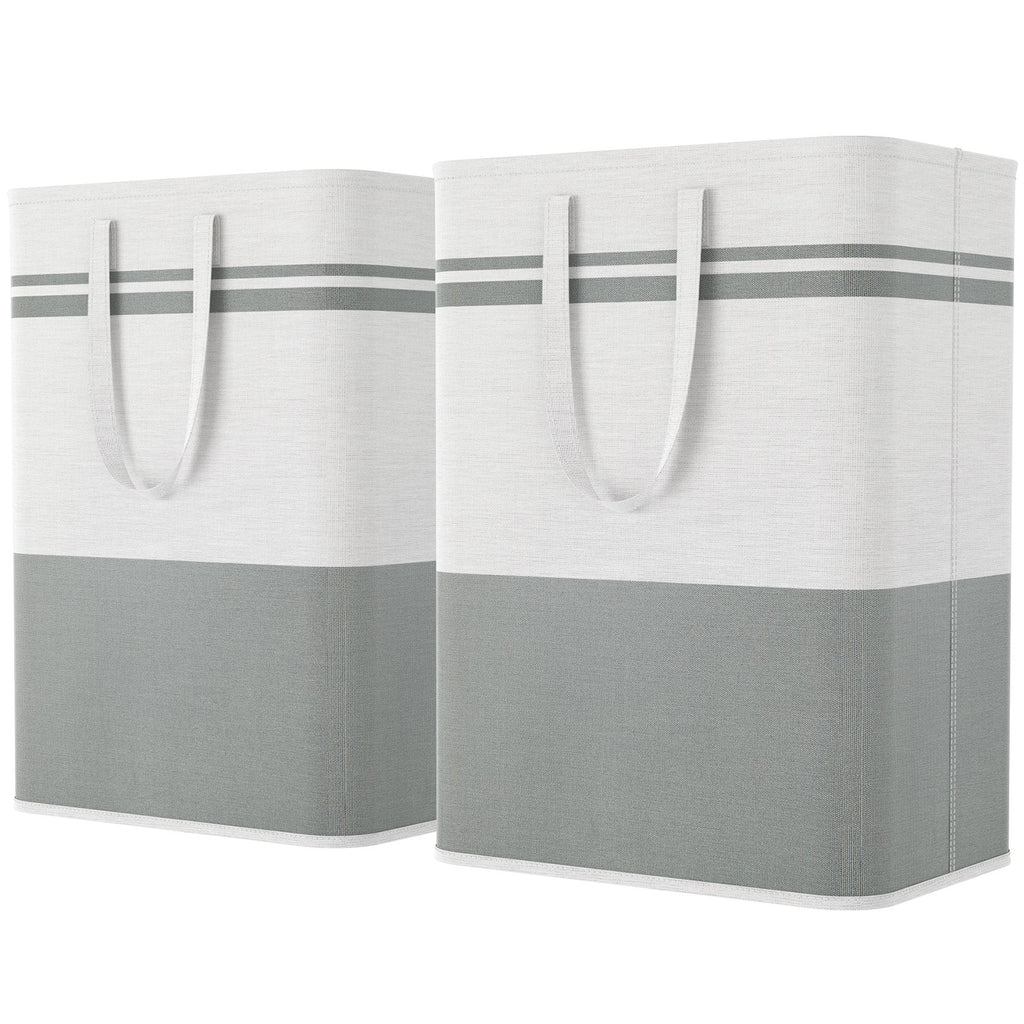 Lifewit 2-Pack 80L Waterproof Collapsible Laundry Basket with Carrying Handle