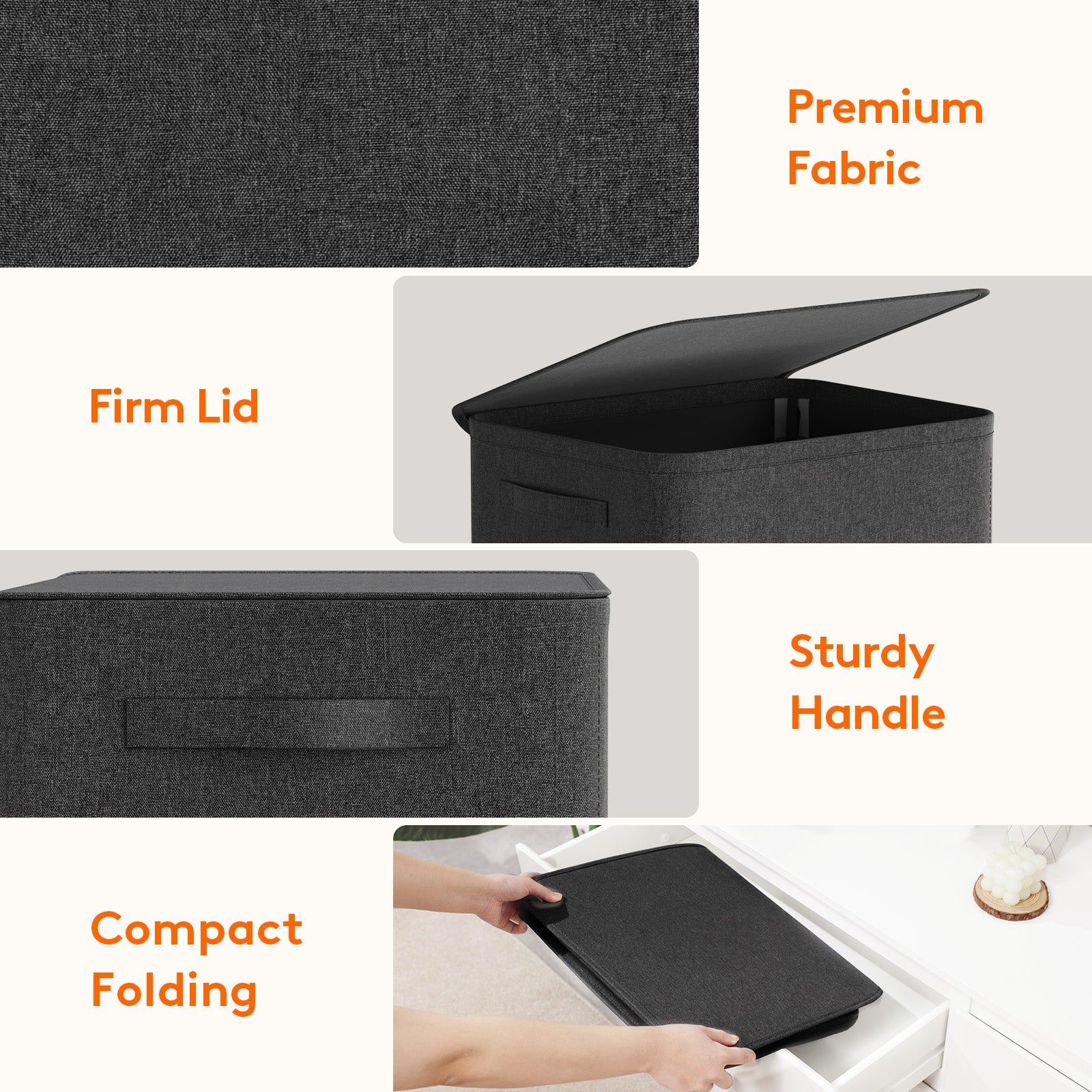 Lifewit 100L Large Laundry Hamper with Lid, Tall Foldable Dirty Clothes Hamper