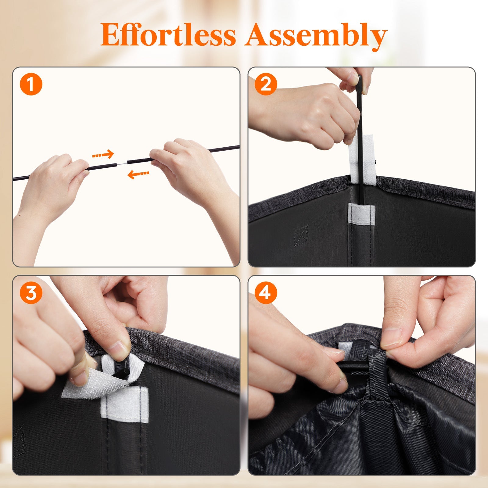 Lifewit 100L Large Laundry Hamper with Lid, Tall Foldable Dirty Clothes Hamper