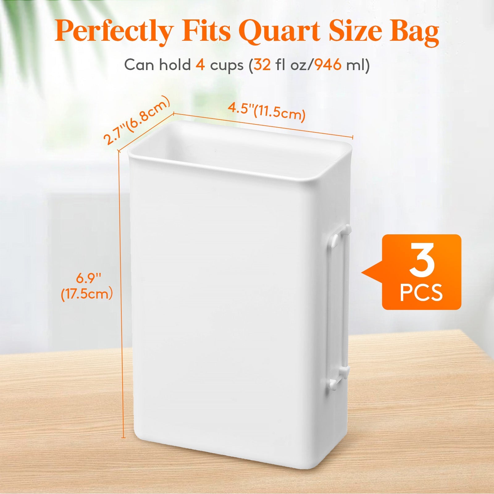 Lifewit Frozen Soup Containers 3-Pack, 4 Cup (1 Quart) Soup Cubes for Food Organizer