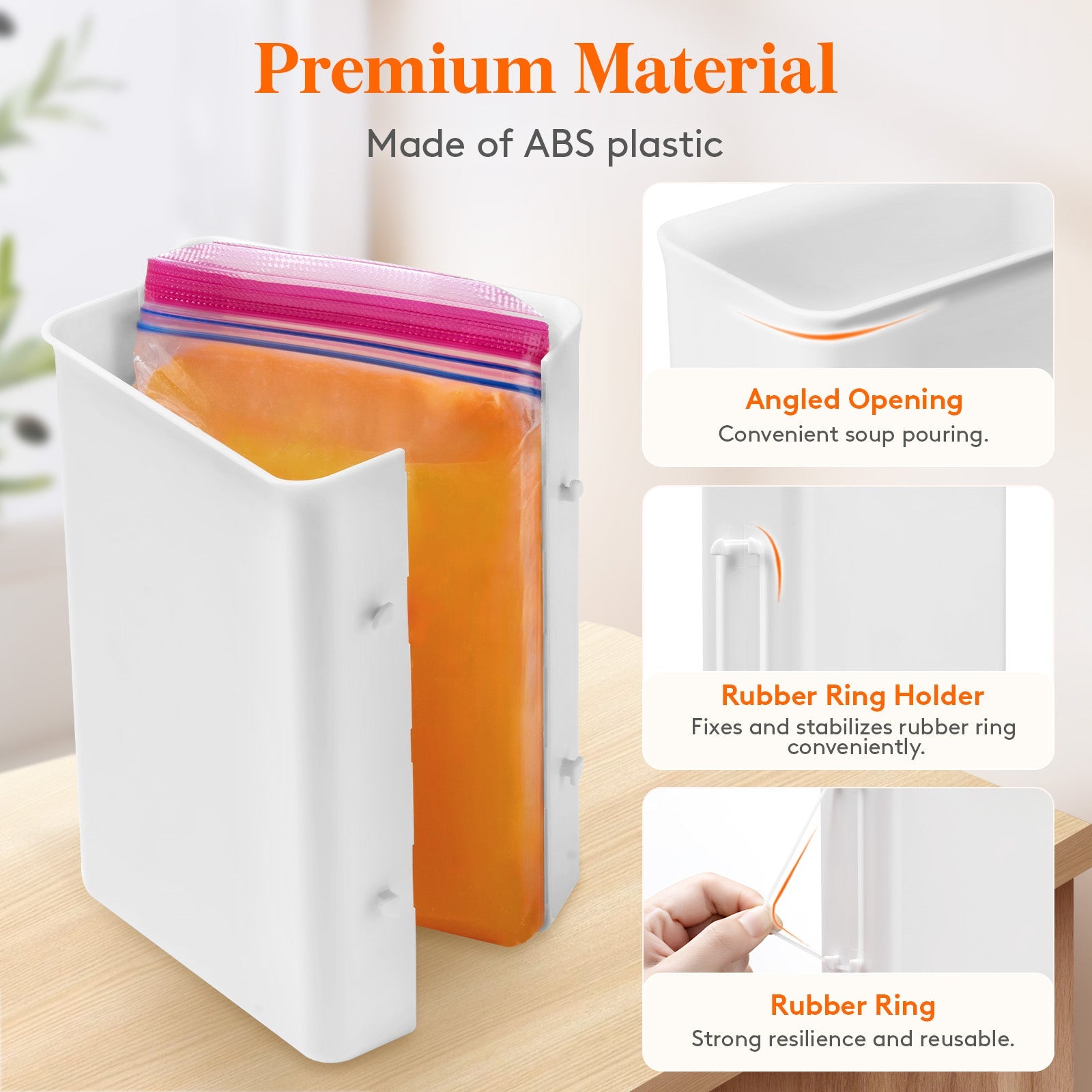 Lifewit Frozen Soup Containers 3-Pack, 4 Cup (1 Quart) Soup Cubes for Food Organizer