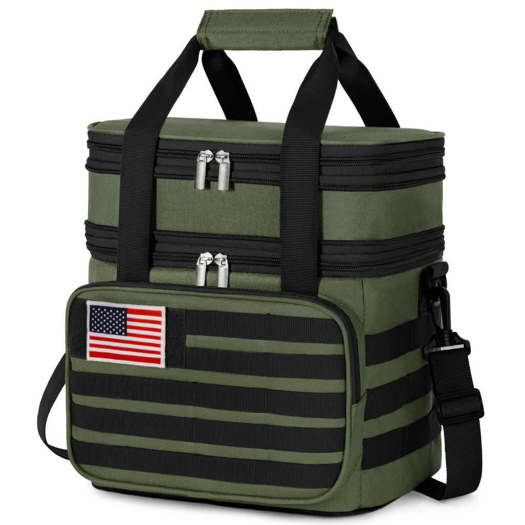 Lifewit Leak Proof Insulated Large Men's Tactical Lunch Box with MOLLE Webbing and Shoulder Straps