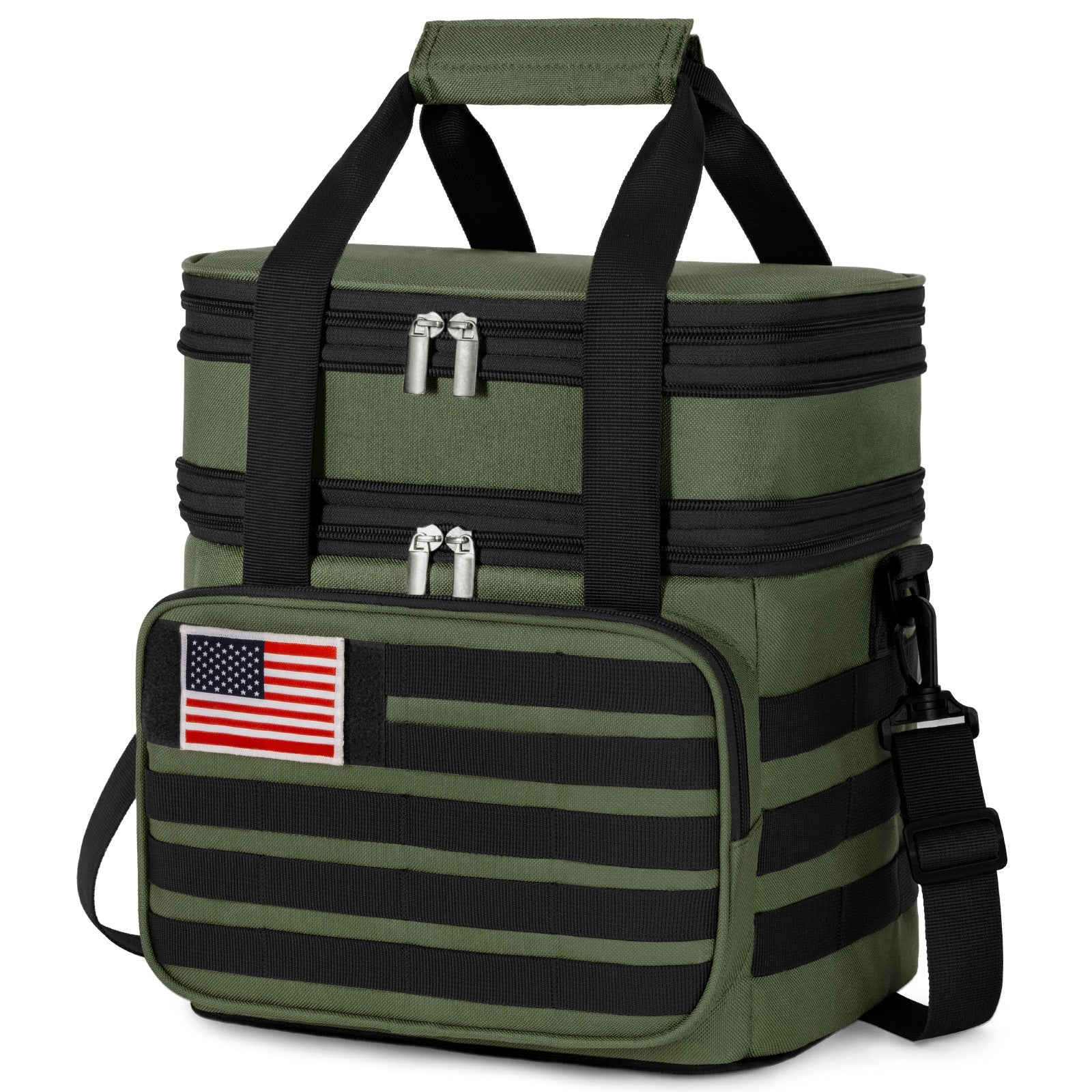 Lifewit Leak Proof Insulated Large Men's Tactical Lunch Box with MOLLE Webbing and Shoulder Straps