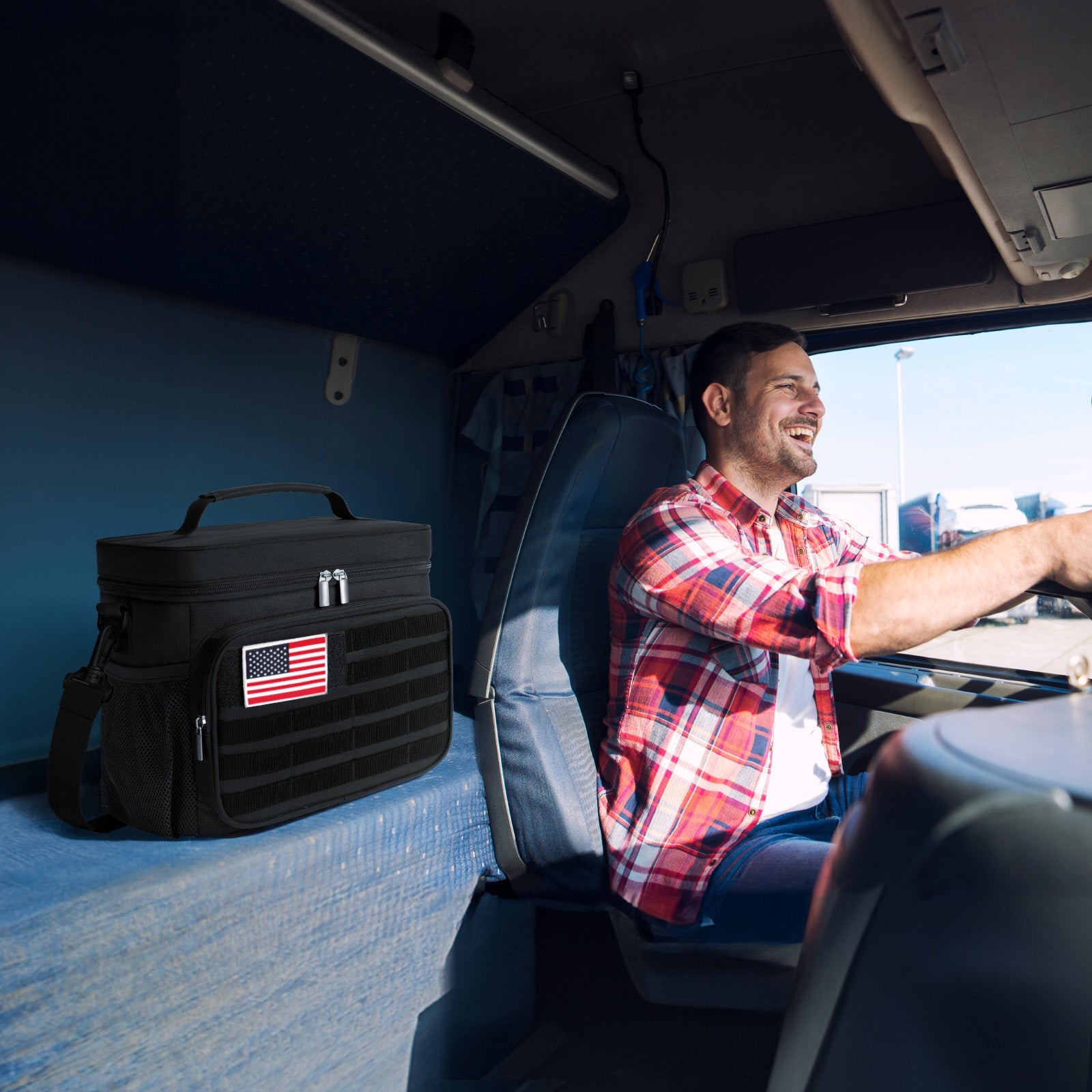 Lifewit 1-Pack 5-Tier Clear Window Hanging Storage Rack with 4 Mesh Side Pockets