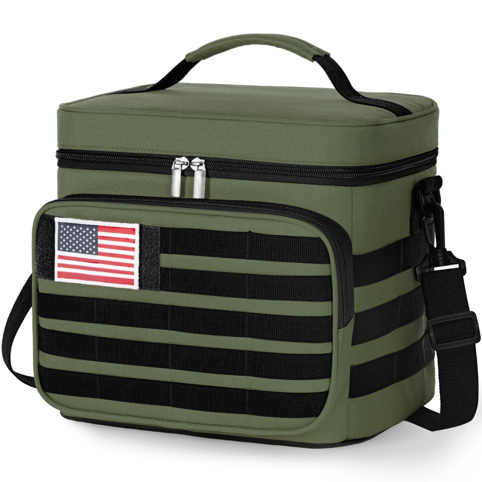 Lifewit Leak Proof Insulated Large Men's Tactical Lunch Box with MOLLE Webbing and Shoulder Straps