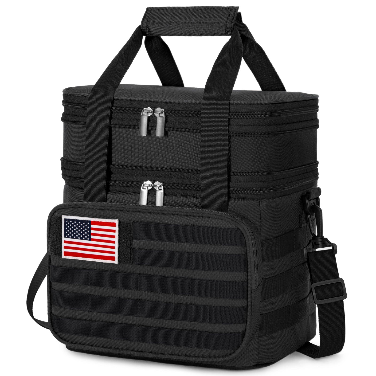 Lifewit Leak Proof Insulated Large Men's Tactical Lunch Box with MOLLE Webbing and Shoulder Straps