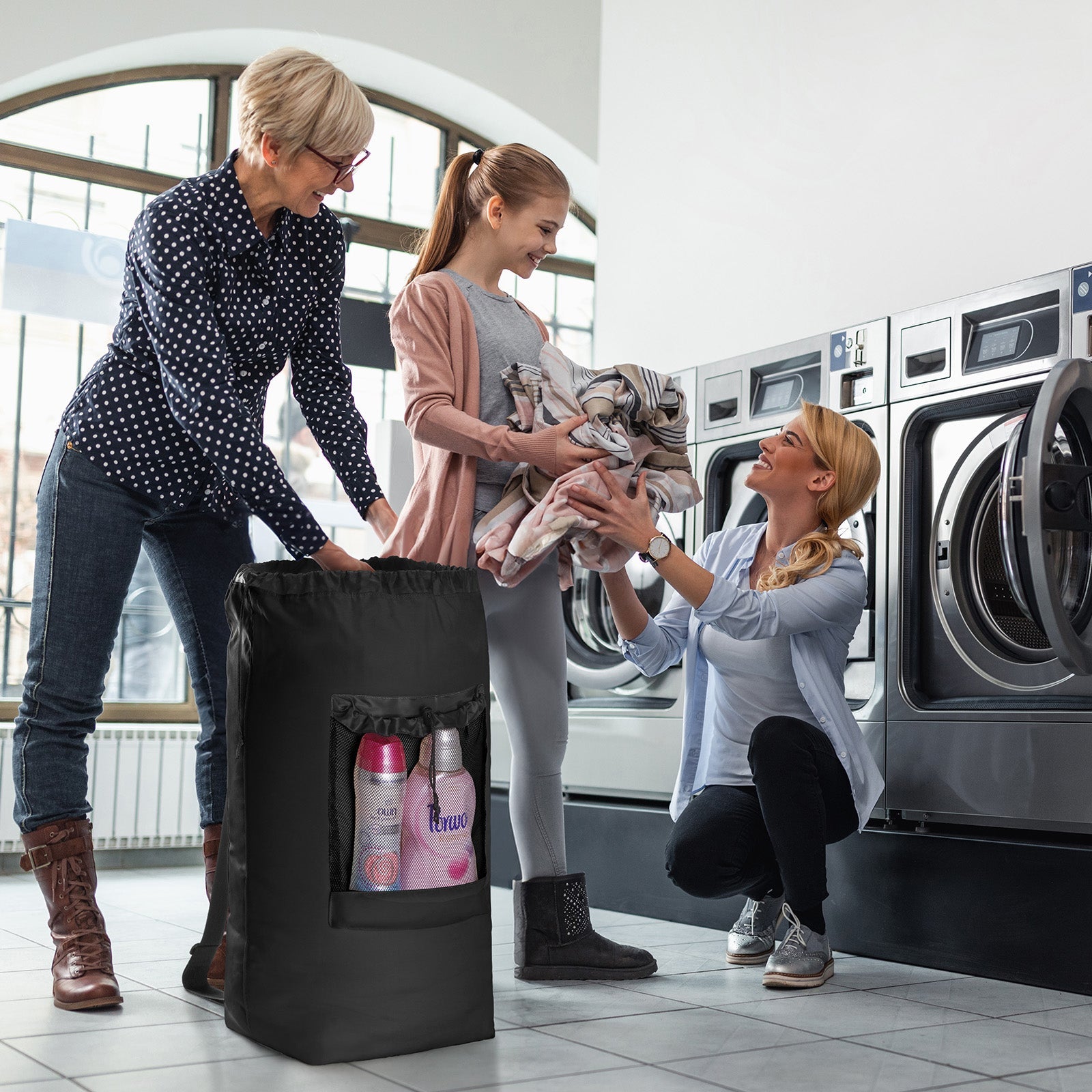 Lifewit 90L Extra Large Laundry Backpack with Shoulder Straps and Mesh Pocket