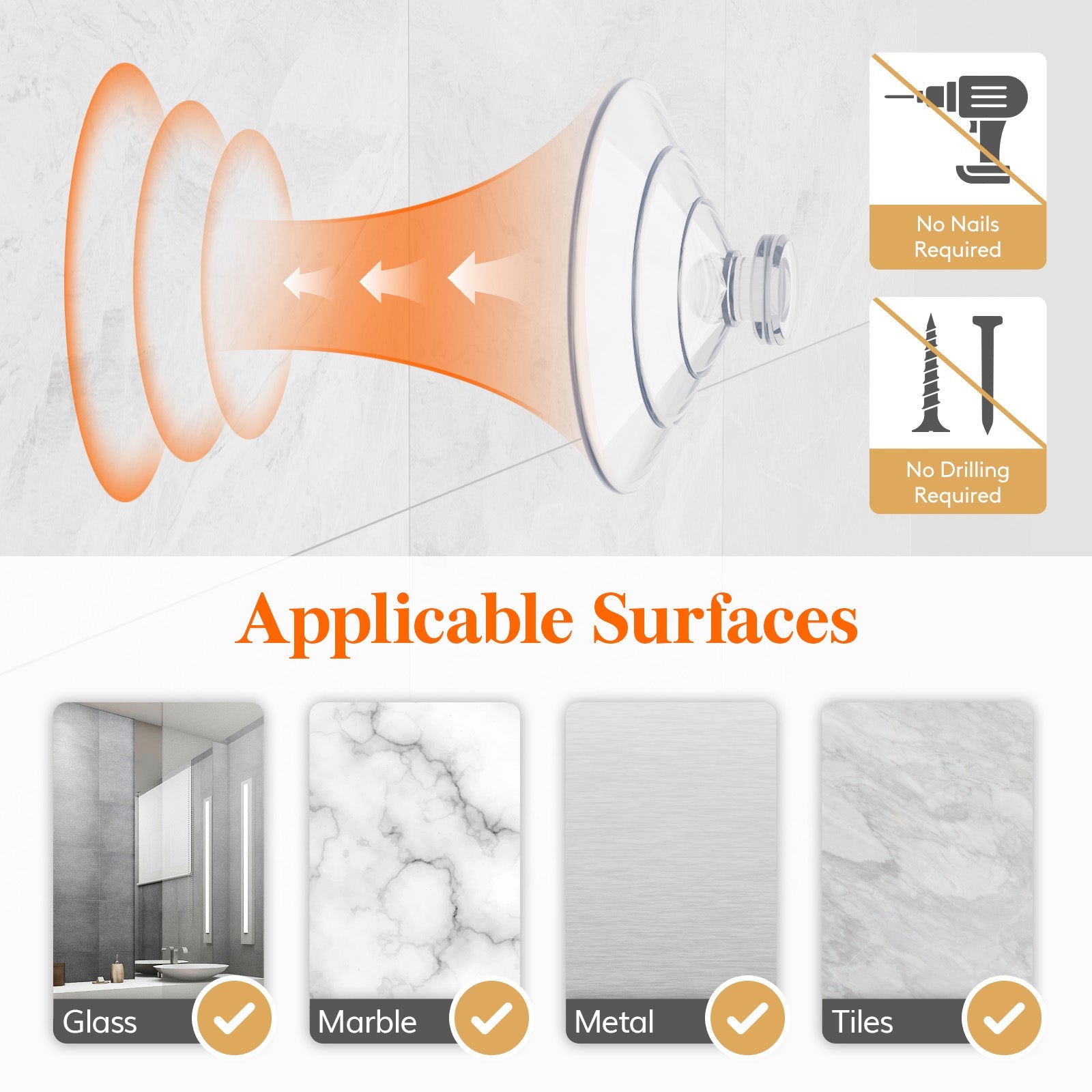 Lifewit Window Plant Floating Shelf 15 Inch, 3 Pack Acrylic Suction Cup Shelves