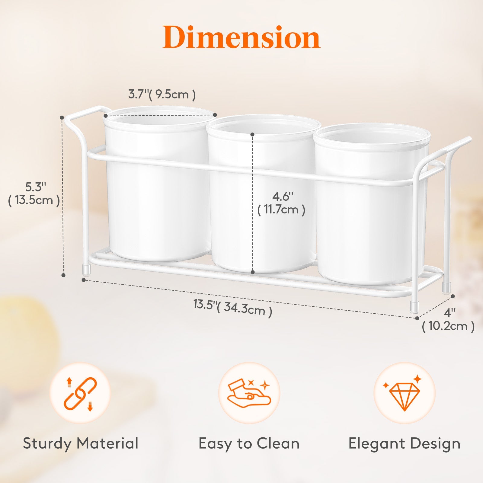 Lifewit Plastic Silverware Caddy with Metal Rack, Utensil Holder for Party, Cutlery Flatware Organizer for Kitchen Countertop, Forks Spoons Knives Storage for Picnic Camping Outdoor Buffet, White