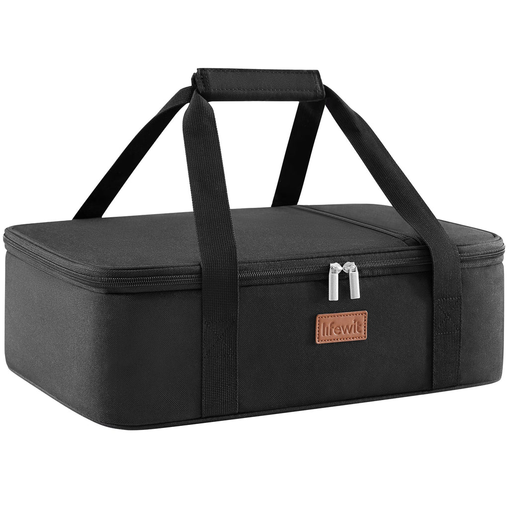 Lifewit best insulated casserole carrier,casserole dish with lid and carrying case