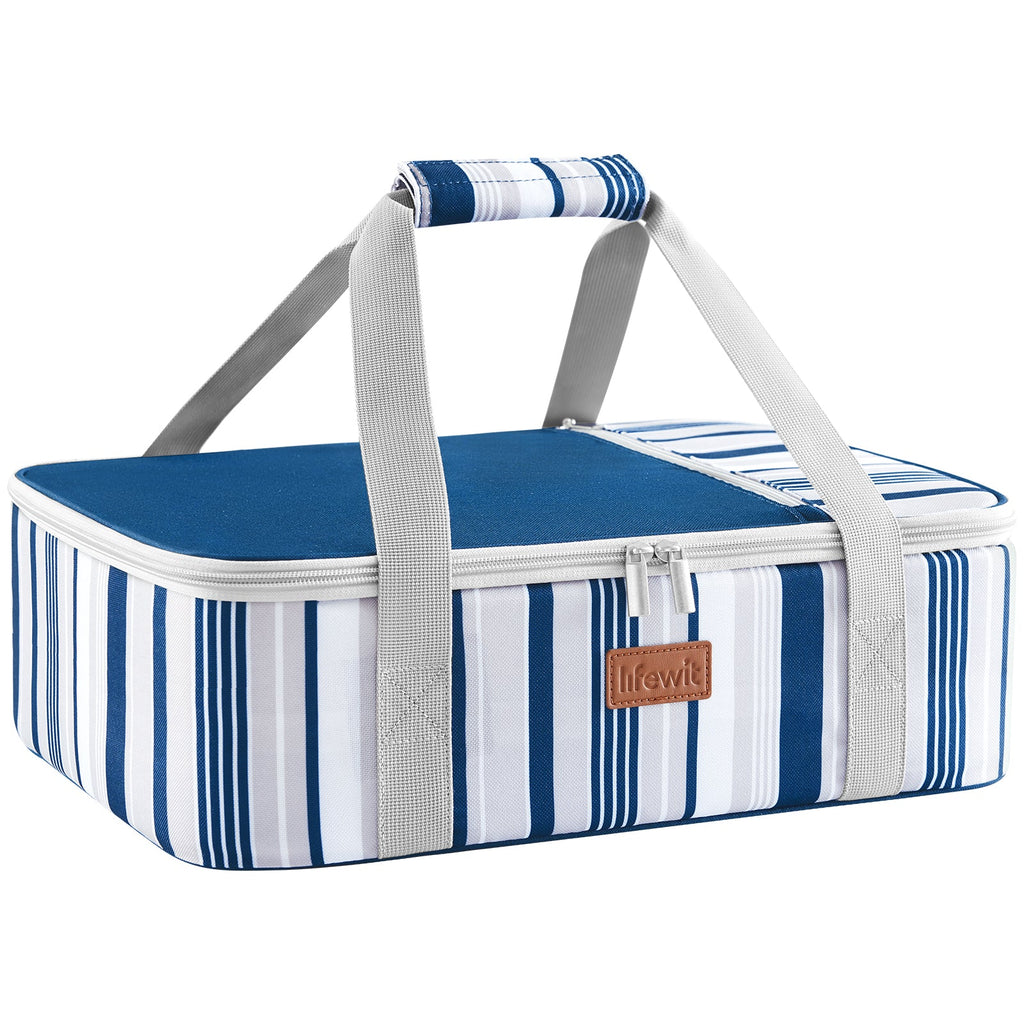 Lifewit best insulated casserole carrier,casserole dish with lid and carrying case