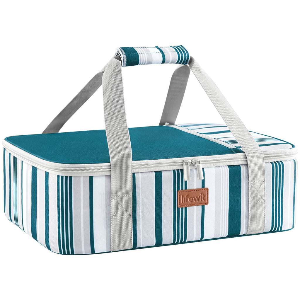 Lifewit best insulated casserole carrier,casserole dish with lid and carrying case