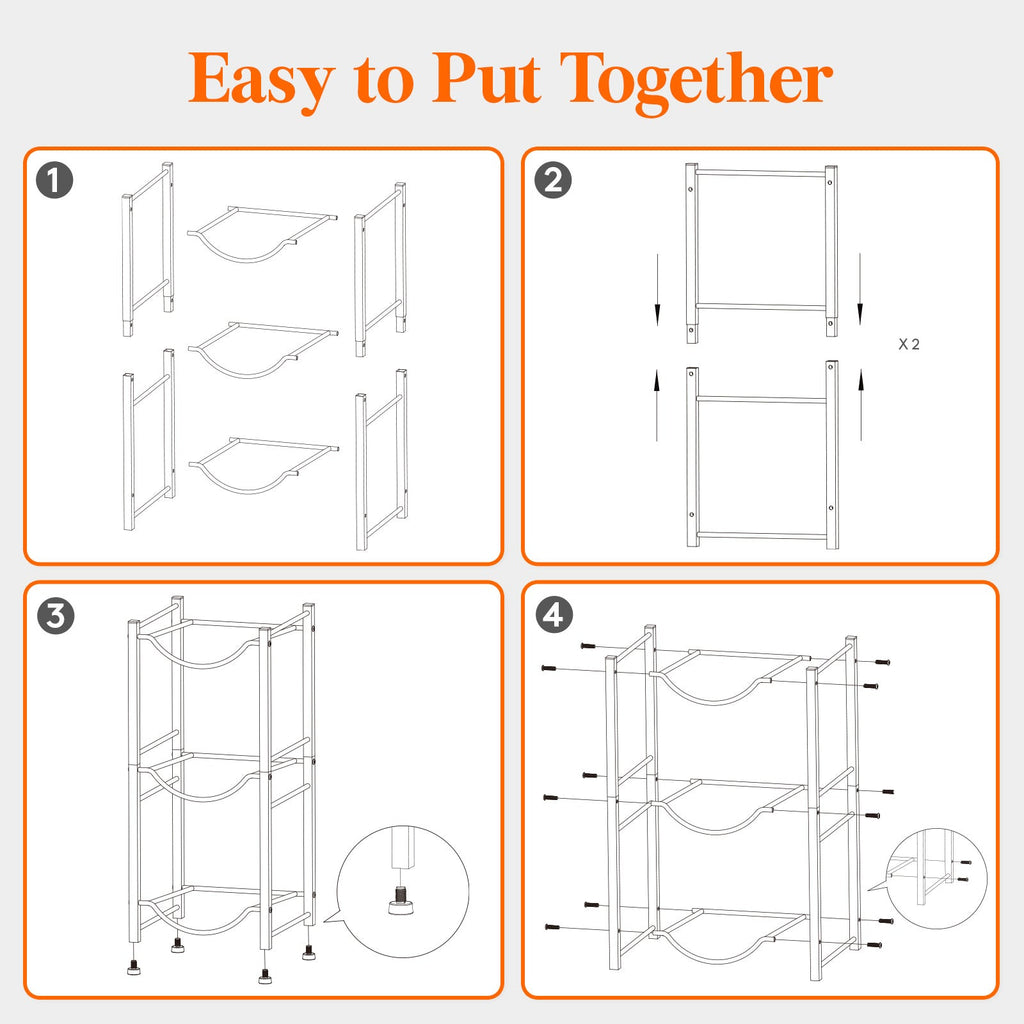 Lifewit 5 Gallon Water Jug Holder, 3 Tier Water Bottle Stand