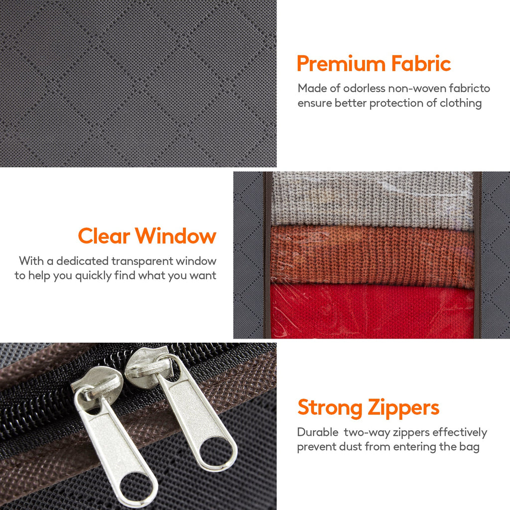 Lifewit Large Garment Storage Bag Box With Lid