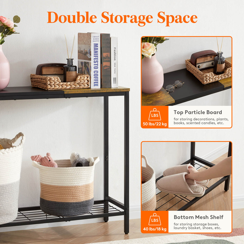 Lifewit Narrow Console Sofa Table for Living Room, Entryway, Hallway