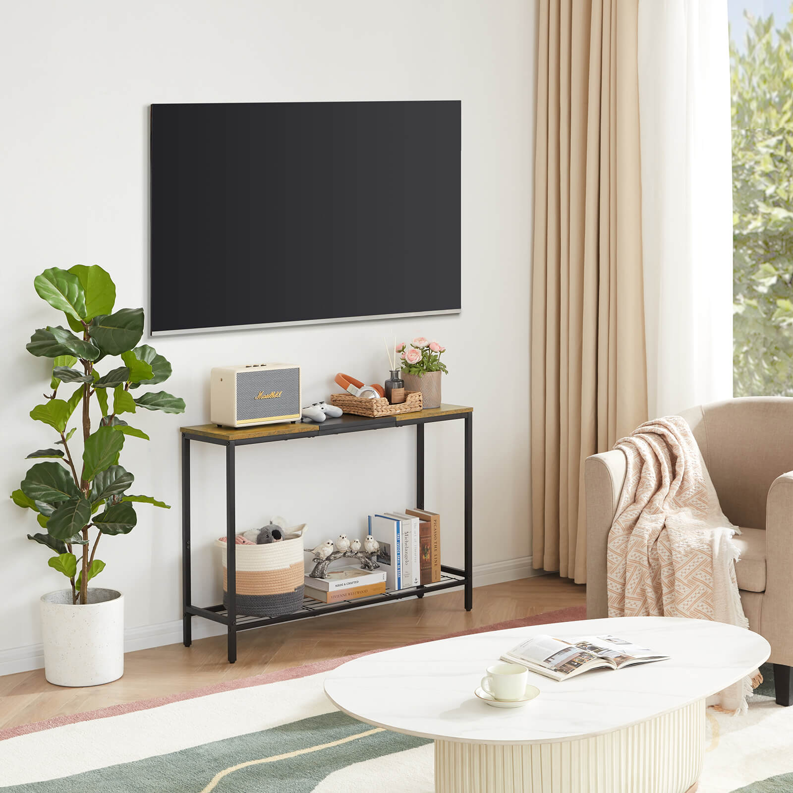 Lifewit Narrow Console Sofa Table for Living Room, Entryway, Hallway