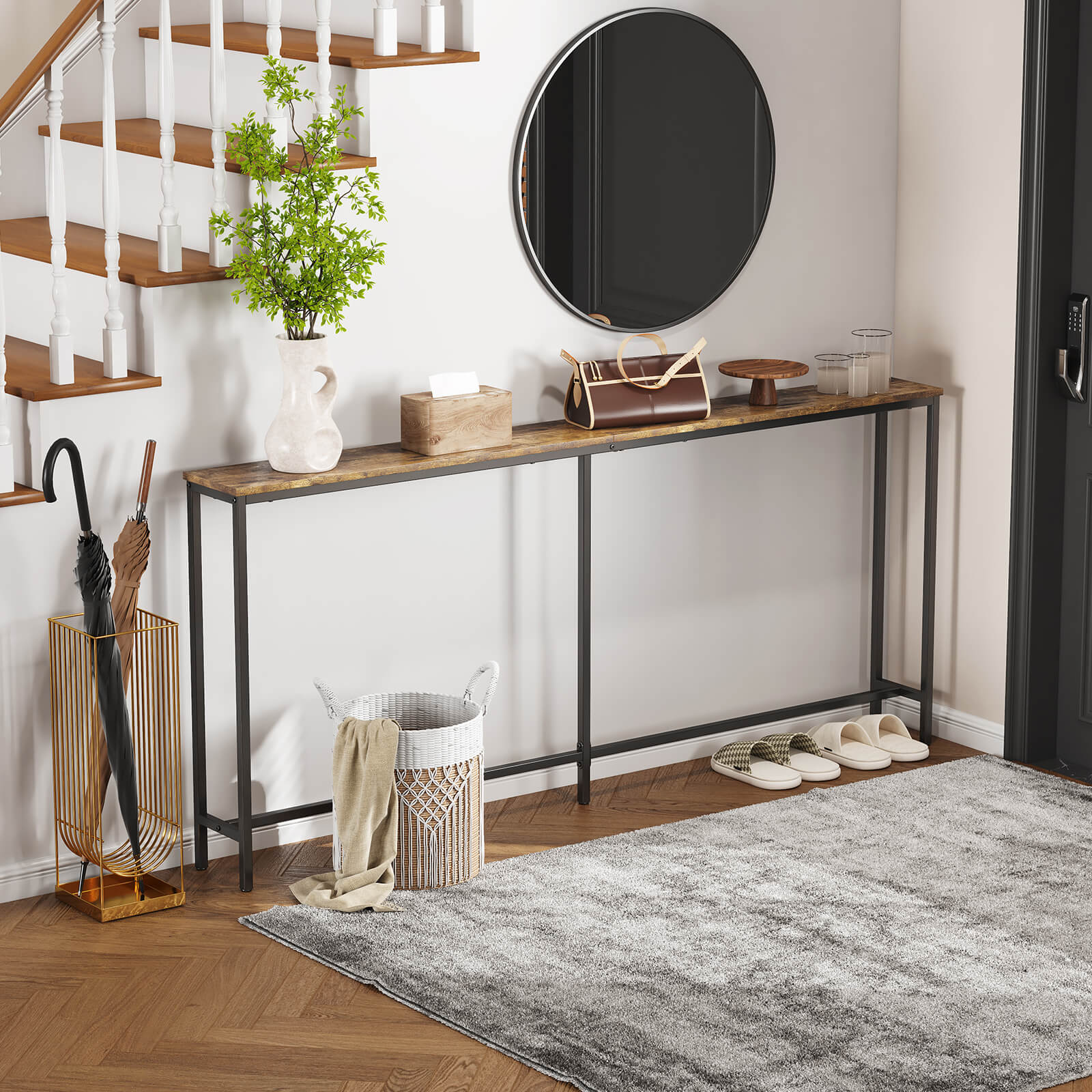 Lifewit Narrow Long Sofa Console Table for Living Room, Entryway, Hallway