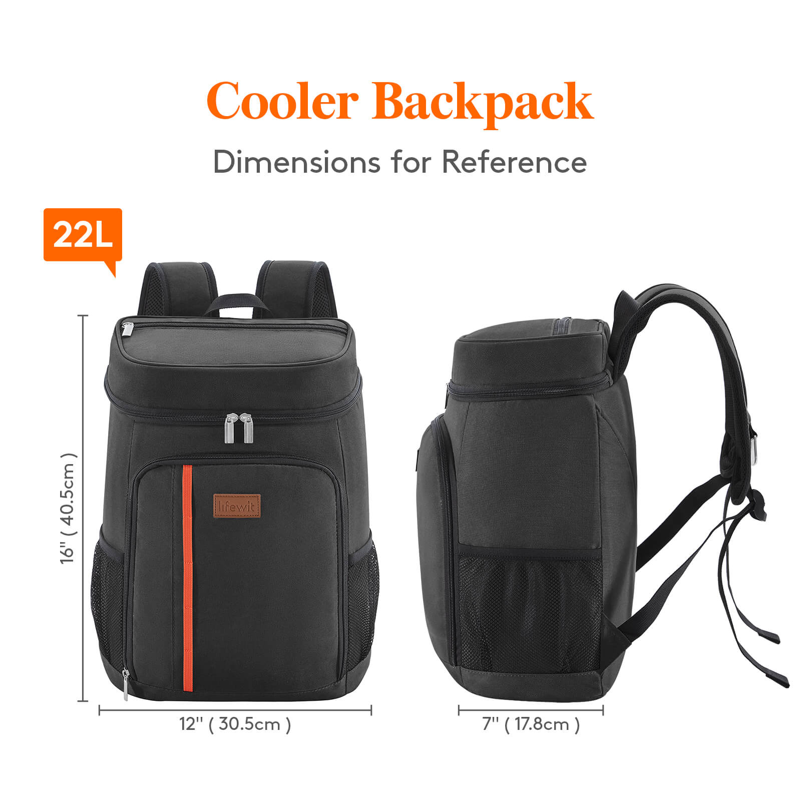 Lifewit Backpack Cooler, Insulated Soft Lunch Cooler Bag