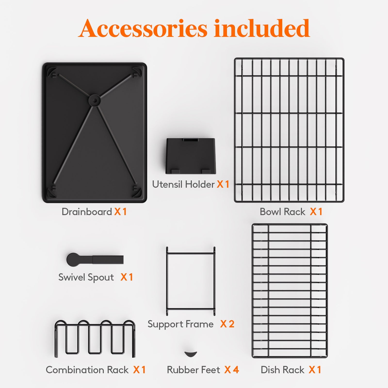 Lifewit Best Dish Drying Rack,  2 Tier Dish Drying Rack, Kitchenaid Dish Drying Rack