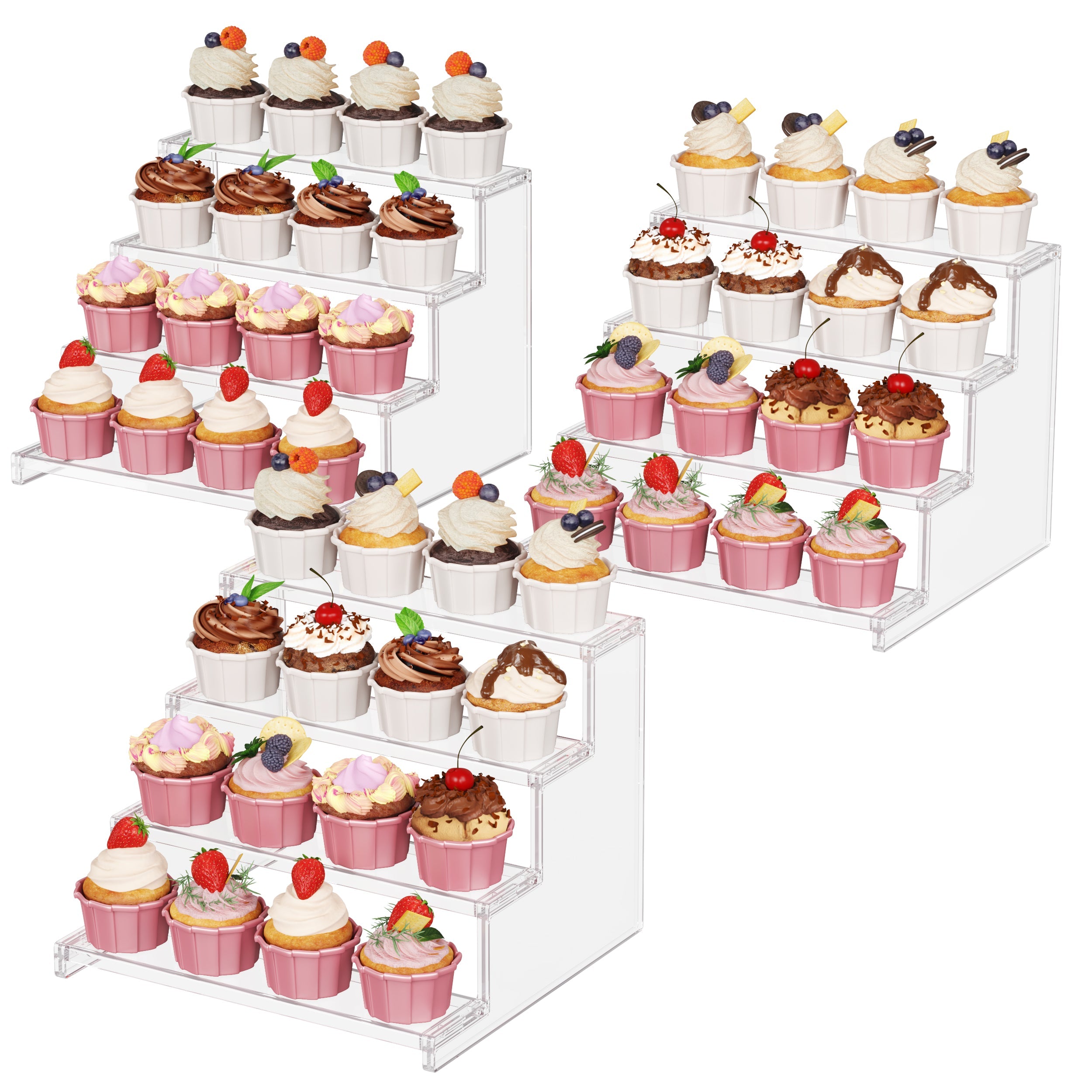 Lifewit 4 tier Clear Cupcake Display Stand