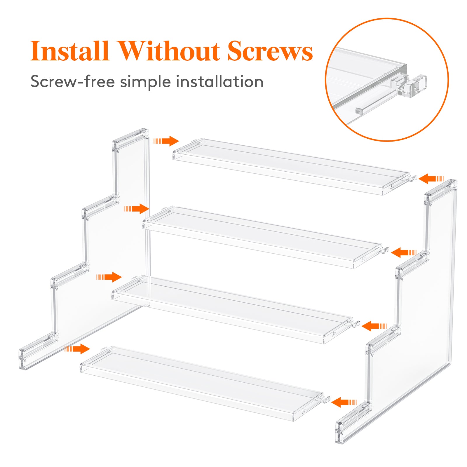 Lifewit 4 tier Clear Cupcake Display Stand