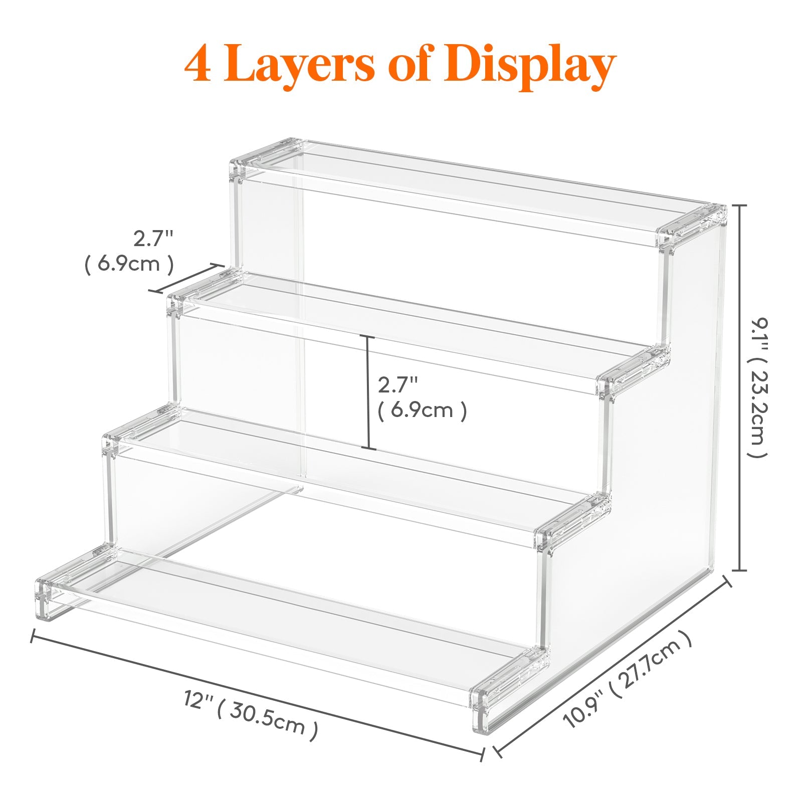 Lifewit 4 tier Clear Cupcake Display Stand
