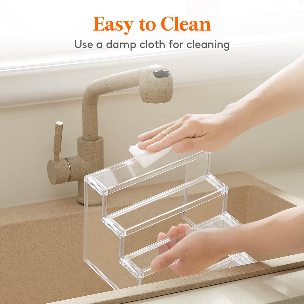 Lifewit Acrylic Display Stand, Perfume Organizer Shelf, Tiered Display Risers for Funko, Cupcake