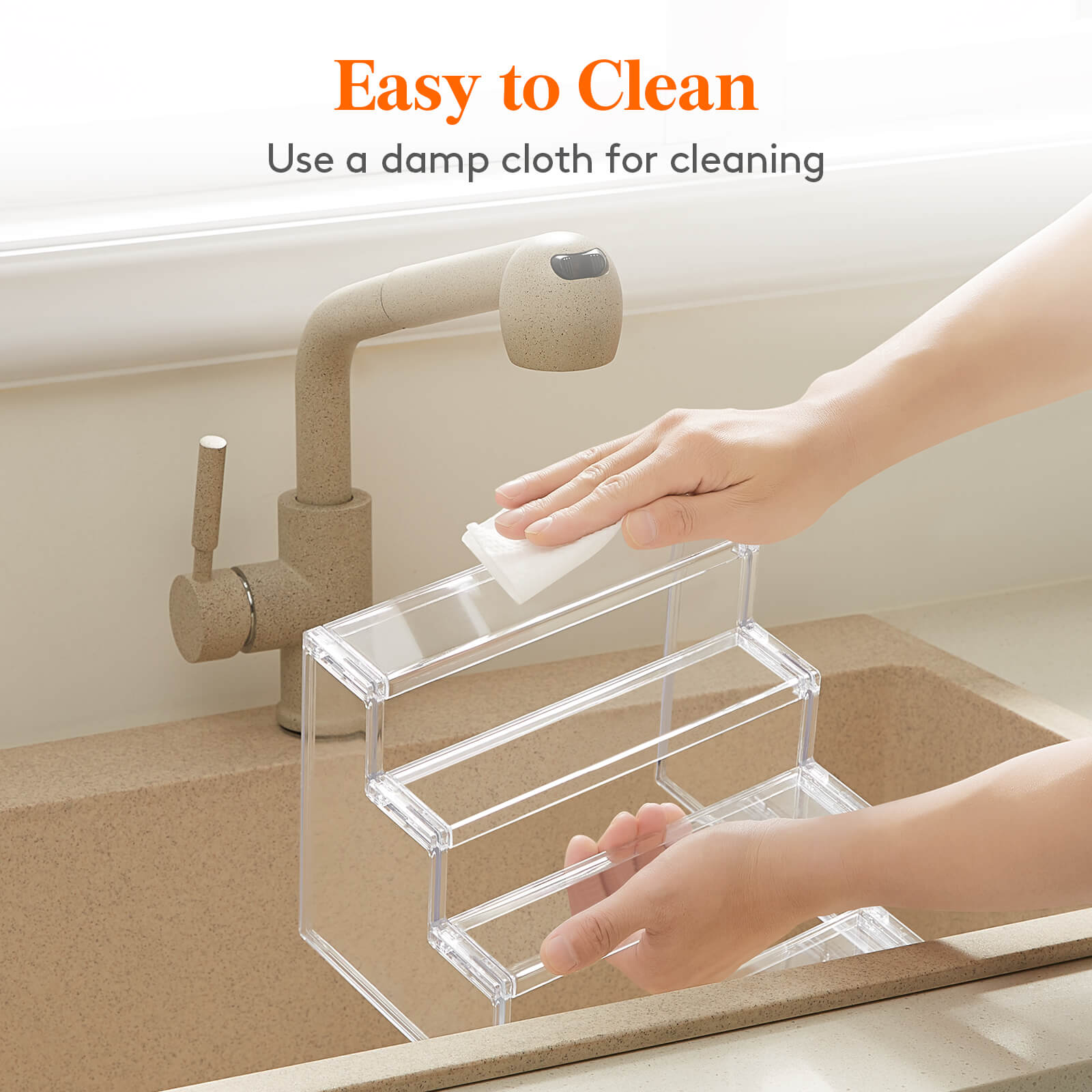 Lifewit Acrylic Display Stand, Perfume Organizer Shelf, Tiered Display Risers for Funko, Cupcake