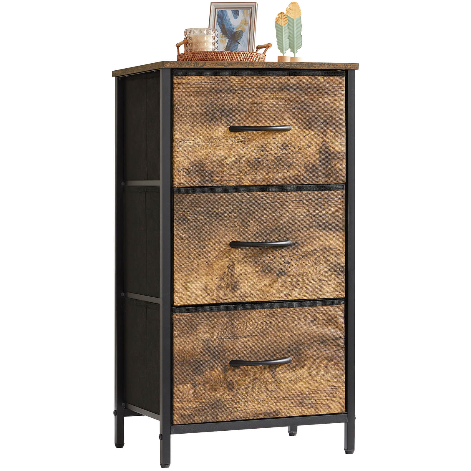 Lifewit Small Dresser, 3 Drawer Dresser Nightstand, Chest of Drawers for Bedroom Nursery