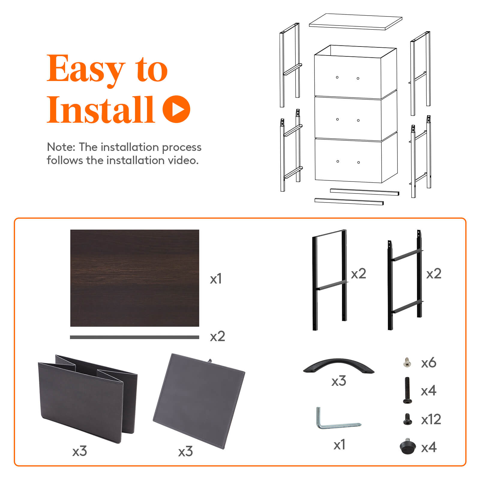 Lifewit Small Dresser, 3 Drawer Dresser Nightstand, Chest of Drawers for Bedroom Nursery