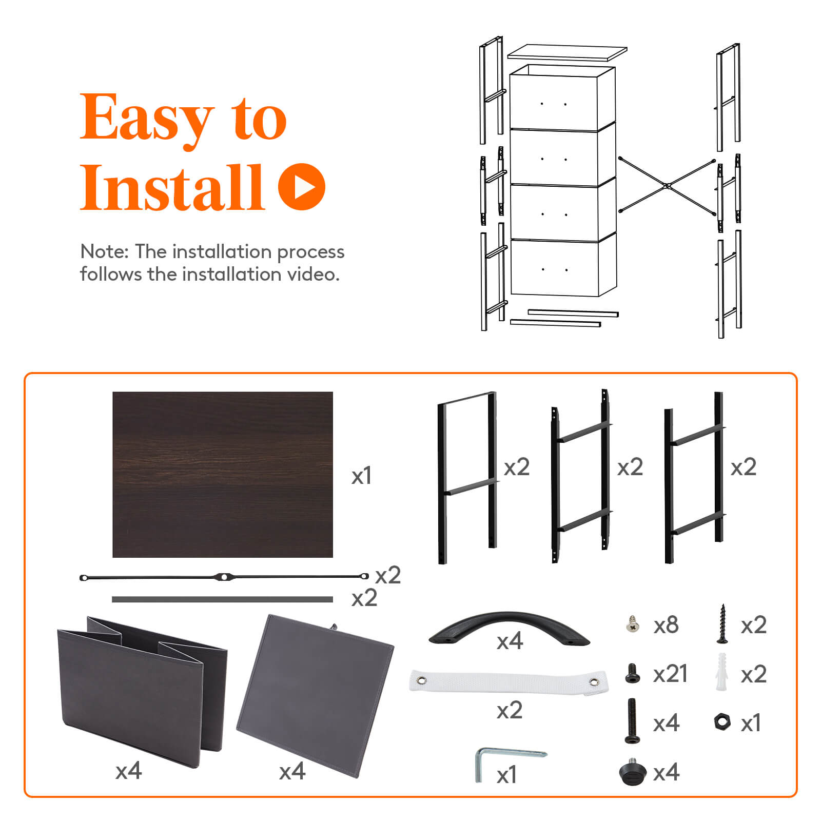 Lifewit 4 Drawer Dresser, Tall Dresser Nightstand, Chest of Drawers for Bedroom Nursery