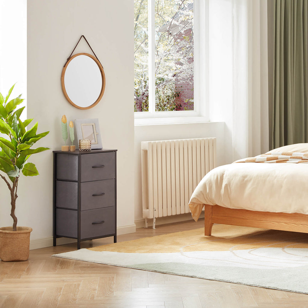 Lifewit Small Dresser, 3 Drawer Dresser Nightstand, Chest of Drawers for Bedroom Nursery