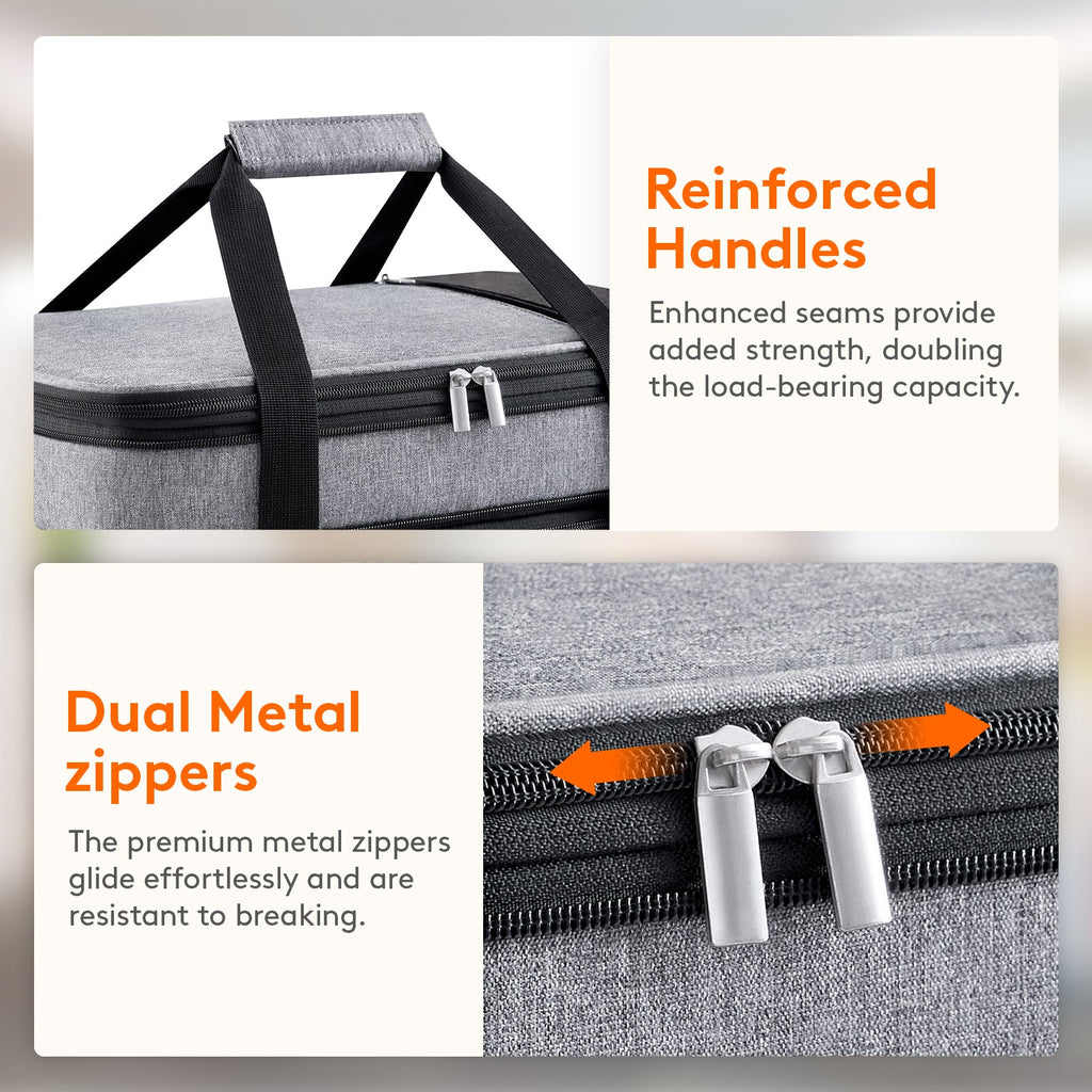 Lifewit insulated double casserole carrier thermal lunch tote