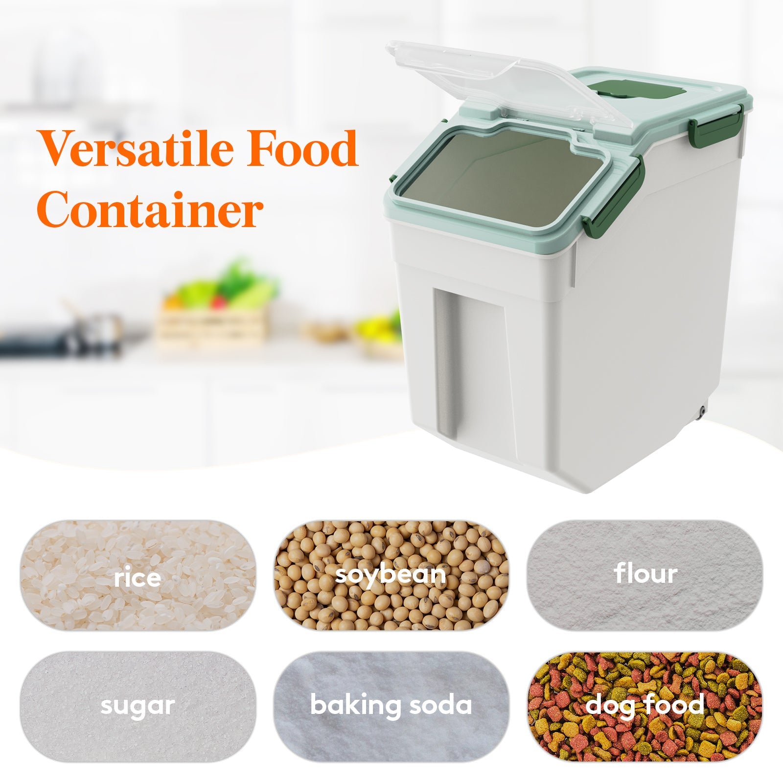 Lifewit best dog food storage container, plastic rice,flour storage container