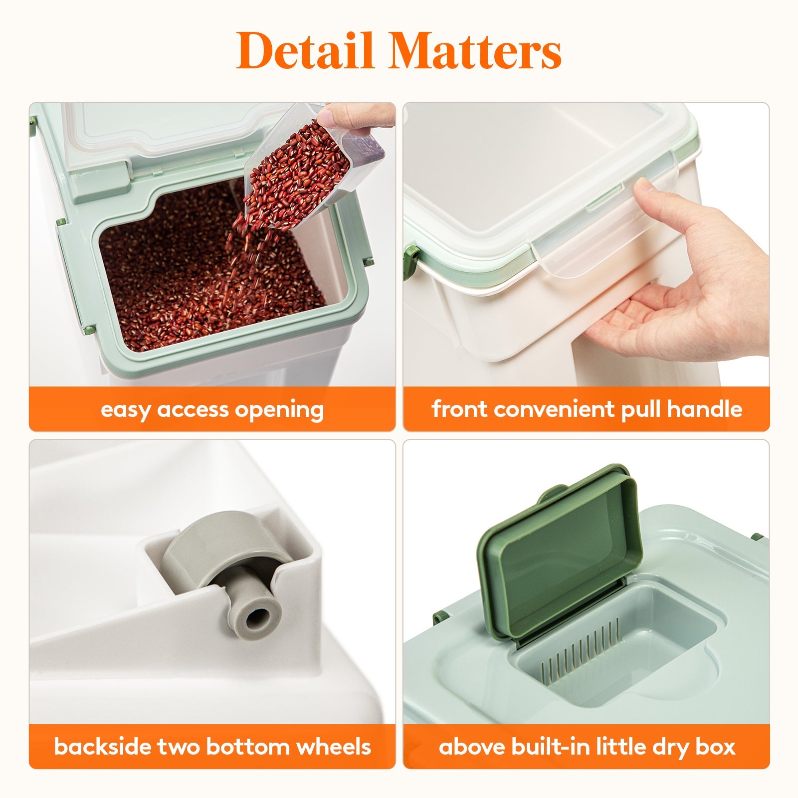 Lifewit best dog food storage container, plastic rice,flour storage container