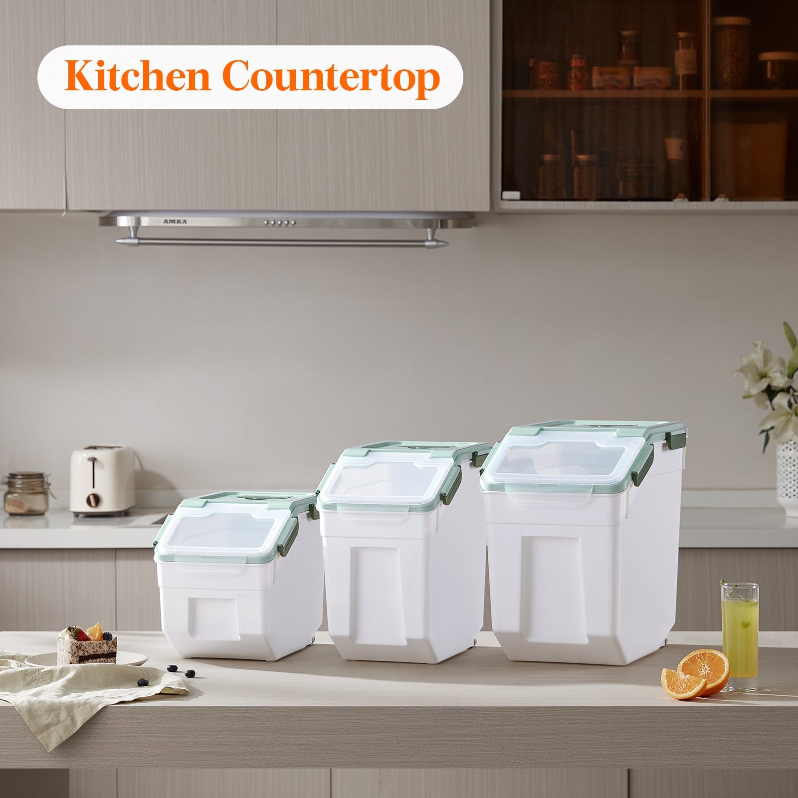 Lifewit best dog food storage container, plastic rice,flour storage container